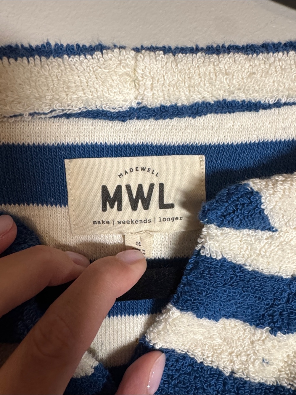 Madewell MWL Loop Terry Notched Sweatshirt - Picture 4 of 6